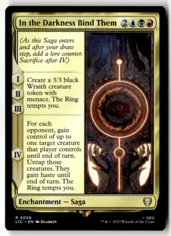 MTG - In the Darkness Bind Them 58 NM Commander: The Lord of the Rings: Tales o - Image 1