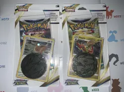 Brilliant Stars Eevee/Flapple Lot of 2 Single pack Checklane Blister Set Booster - Image 1