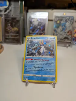 *HD Swirl* Empoleon Cosmos Holo Promo 037/172 Brilliant Stars Pokemon 2022 - Image 1