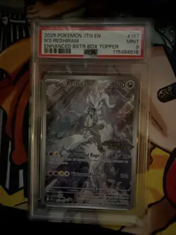 Pokemon TCG N's Reshiram 167/159 Journey Together Holo IR PSA 9 English - Image 1