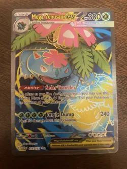 Mega Venusaur EX 155/132 Full Art Ultra Rare Pokemon Mega Evolution English TCG - Image 1