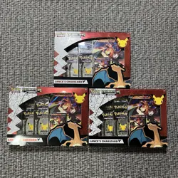 Pokemon TCG Celebrations Collection Lance's Charizard V Box 820650101625 - Image 1