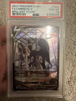 Pokemon TCG - Umbreon V TG22/TG30 - Sword & Shield - Brilliant Stars - PSA 10 - Image 3