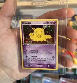Pokemon Drowzee 32/112 Fire Red Leaf Green Reverse Holo LP CREASE - Image 1