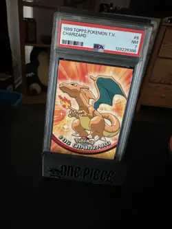 1999 TOPPS POKEMON TV #6 CHARIZARD PSA 7 - Image 4