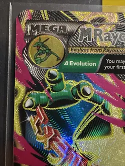 Mega M Rayquaza FA EX 105/108 Pokemon Roaring Skies 2015 LP-MP - Image 3