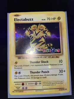 Electabuzz Promo Toys R Us Pokemon Base Set Art 41/108 XY Evolutions Holo 2016 - Image 1