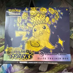 Surging Sparks Sealed Pokemon Center Elite Trainer Box ETB - New & Sealed - Image 1
