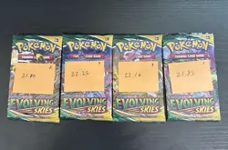 4x Heavy Art Set Factory Sealed Evolving Skies Pokemon TCG Boosters - 21.80g+ - Image 1