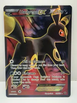 Umbreon EX 119/124 XY Fates Collide Pokemon TCG Full Art LP - Image 1