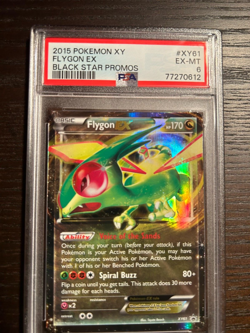 POKEMON 2015 XY Black Star Promos FLYGON EX #xy61 PSA 6 RARE - Image 1