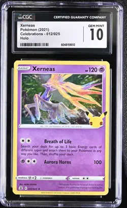 2021 POKEMON CELEBRATIONS #012 XERNEAS CGC 10 - Image 1