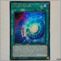 Chaos Space - RA01-EN065 - Ultra Rare Yugioh - Image 1
