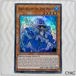 Adularia of the June Moon - CYAC-EN095 - Super Rare 1st Edition Yugioh - Image 1