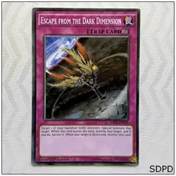 Escape from the Dark Dimension - SDPD-EN039 - Common 1st Edition Yugioh - Image 1