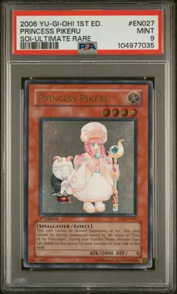 PSA 9 PRINCESS PIKERU ULTIMATE 1ST ED SOI-EN027 SOUL OF THE DUELIST YUGIOH ENG - Image 1