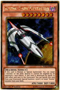 Yugioh! Kozmo Dark Destroyer - PGL3-EN031 - Gold Secret Rare - 1st Edition Near - Image 1