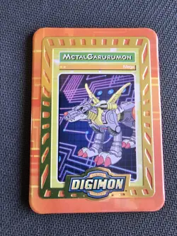 Digimon MetalGarurumon Taco Bell Metal Tin Chase Card - Image 1