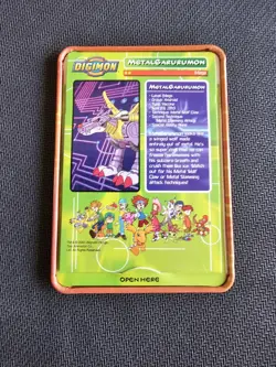 Digimon MetalGarurumon Taco Bell Metal Tin Chase Card - Image 2