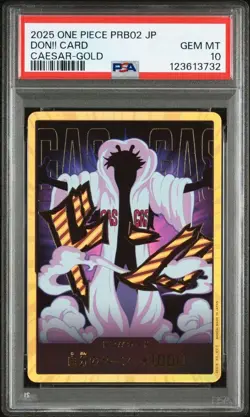 PSA10 Caesar Crown Gold Don Super Parallel One Piece Card Japanese - Image 1