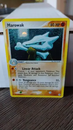 MAROWAK EX Fire Red & Leaf Green POKEMON Holo 2004 Trading Card 7/112 - Image 1
