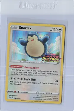 Snorlax Pre-Release - SWSH068 - Vivid Voltage Promo - Pokemon Card - Image 1