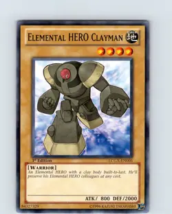 Yu-Gi-Oh TCG Elemental HERO Clayman LCGX-EN005 1st Edition Common Card NM - Image 1