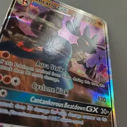 Lucario GX SM100 Holo Black Star Promo Pokemon TCG Card 2018 HP - Image 3