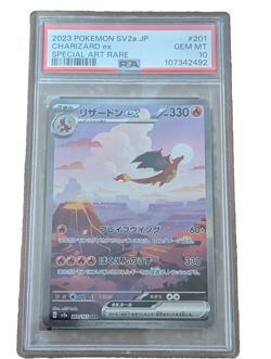 PSA 10 GEM MINT Charizard ex 201/165 Sv2a: Pokemon Card 151 Holo (Japanese) - Image 1