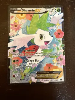 Pokemon TCG Shaymin-EX Full Art Ultra Rare Card RC21/RC25 Legendary Treasures - Image 1