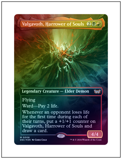 1x Valgavoth, Harrower of Souls, Borderless Art Foil, Magic MTG NM - Image 1