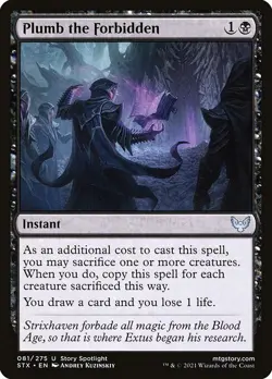 Plumb the Forbidden 1x MtG Strixhaven: School of Mages SP/NM - Image 1