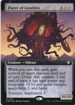 MTG: Commander Masters: Extended Art Flayer of Loyalties: LP Condition - Image 1