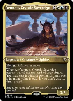 1x - Yennett, Cryptic Sovereign - ETCHED FOIL - Commander Master - NM MTG - Image 1