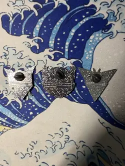 2022 Official Pokemon Go Team Mystic Instinct & Valor Set of 3 Pins Loose New - Image 2