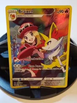 Braixen TG01/TG30 SWSH Silver Tempest Trainer Gallery Holo Pokemon 2022 MINT/NM - Image 3