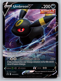 Pokemon TCG Umbreon V SWSH203/307 SWSH Black Star Promos NM - Image 1