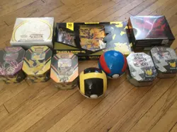 Pokemon etb astral star pikachu zekrom gx hidden fate ball tin charizard - Image 1