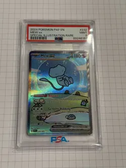 Pokemon Mew EX PSA 9 ENGLISH - Paldean Fates SIR #232 - “BUBBLE MEW” - 232/091 - Image 1