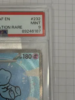 Pokemon Mew EX PSA 9 ENGLISH - Paldean Fates SIR #232 - “BUBBLE MEW” - 232/091 - Image 2