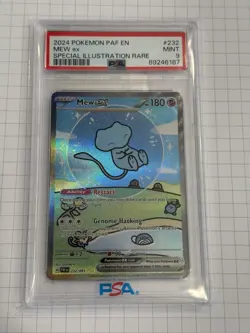 Pokemon Mew EX PSA 9 ENGLISH - Paldean Fates SIR #232 - “BUBBLE MEW” - 232/091 - Image 4