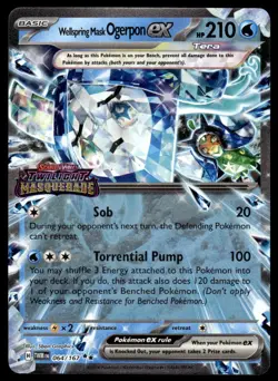 Pokemon TCG SV Promos #064/167 Wellspring Mask Ogerpon ex (Stamped) - Image 1