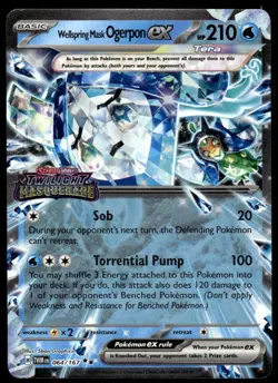 Pokemon TCG SV Promos #064/167 Wellspring Mask Ogerpon ex (Stamped) - Image 1