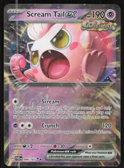 Pokemon TCG SV Twlight Masquerade #094/167 Scream Tail EX NM - Image 1