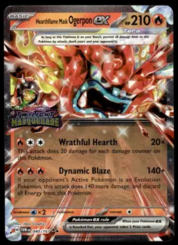 Pokemon TCG SV Promos #040/167 Hearthflame Mask Ogerpon EX (Stamped) - Image 1