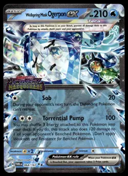 Pokemon TCG SV Promos #064/167 Wellspring Mask Ogerpon ex (Stamped) - Image 1