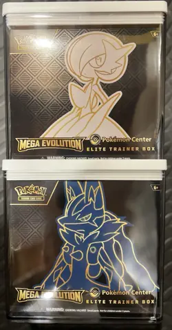 Pokemon TCG Mega Evolution Pokemon Center Elite Trainer Box ETB Set Of 2 Sealed - Image 1