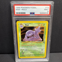1999 POKEMON FOSSIL #13 Muk Holo Rare PSA 9 MINT - Image 1