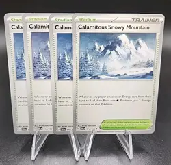 4x Pokemon Calamitous Snowy Mountain Playset Scarlet & Violet Paldea Evolved - Image 1