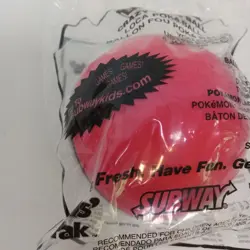 Vintage 2005 The Rare Subway Promo Pokemon Pokeball Red White Plastic Sealed - Image 4